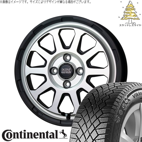 VikingContact - NBOX スペーシア デリカミニ 155/65R14 スタッドレス | ビュッフェ連係7 \u0026 マッドクロス レンジャー 14in 4穴100 冬タイヤ、ホイールセット-車、バイク、自転車