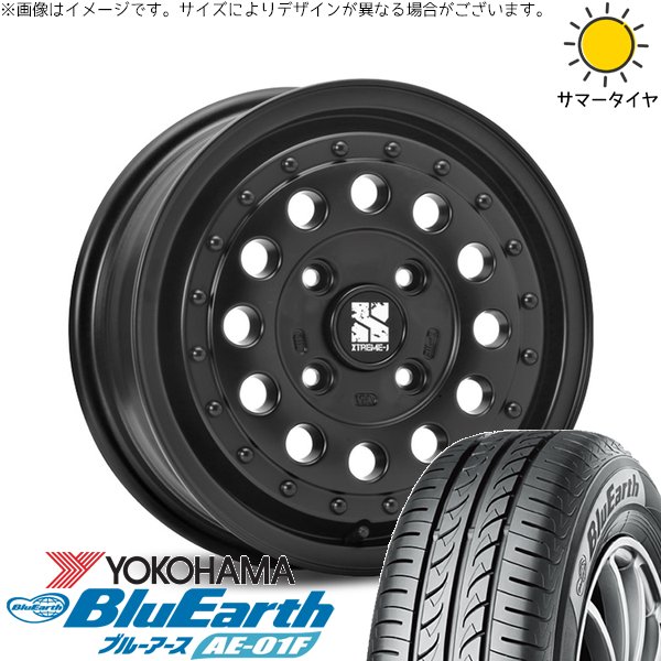 NV200 バネット デリカD3 185/70R14 ホイールセット | ブルーアース AE-01F \u0026 エクストリームJ ラギッド 14インチ 4穴114.3