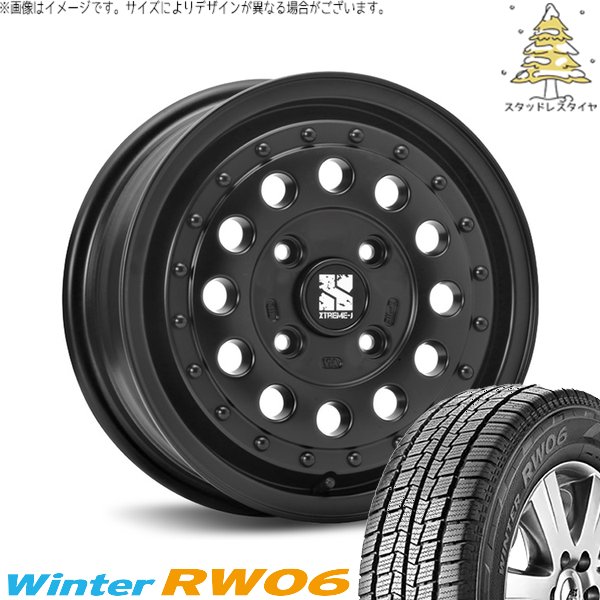 Winter icept - デリカD3 NV200 バネット 185R14 スタッドレス | 冬季 RW06 \u0026 エクストリームJ ラギッド 14in 4穴114.3 車、バイク、自転車-冬タイヤ、ホイールセット