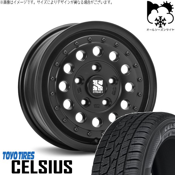 CELSIUS - 御機嫌はやりっ児専用 215/65R16 オール時期 | セルシアス \u0026 エクストリームJ ラギッド 16in 6穴139.7 タイヤ、ホイール-車、バイク、自転車-オールシーズンタイヤ、ホイールセット