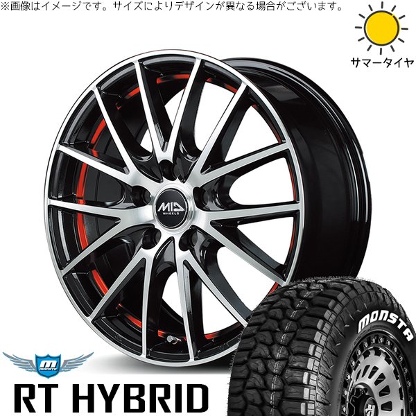 MONSTA TYRES - ZR-V ヤリスクロス 215/65R16 車輪仕掛ける | モンスタタイヤ RT \u0026 MID車輪 RX27 16in 5穴114.3 タイヤ、ホイール-自動車