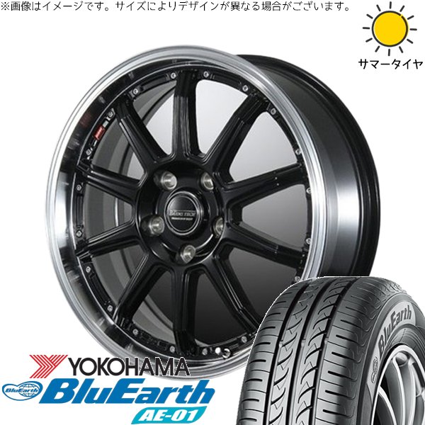 BluEarth - クロスビー ラクティス 175/60R16 車輪仕掛ける | 青碧地びた AE01 \u0026 ジョージバーンズテック S10-DP 16in 4穴100 車、バイク、自転車-夏タイヤ、ホイールセット