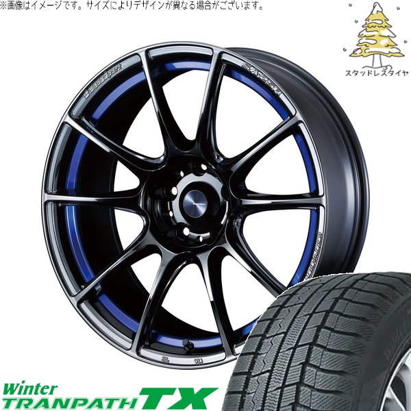 シエナ ハリアー 235/55R18 スタッドレス | ウィンタートランパス TX \u0026 ウェッズスポーツ SA25R 18インチ 5穴114.3