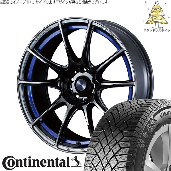 VikingContact - ランエボ8 9 235/40R18 スタッドレス | ビュッフェ連係7 \u0026 ウェッズ運動競技 SA25R 18in 5穴114.3 冬タイヤ、ホイールセット-自動車-車、バイク、自転車