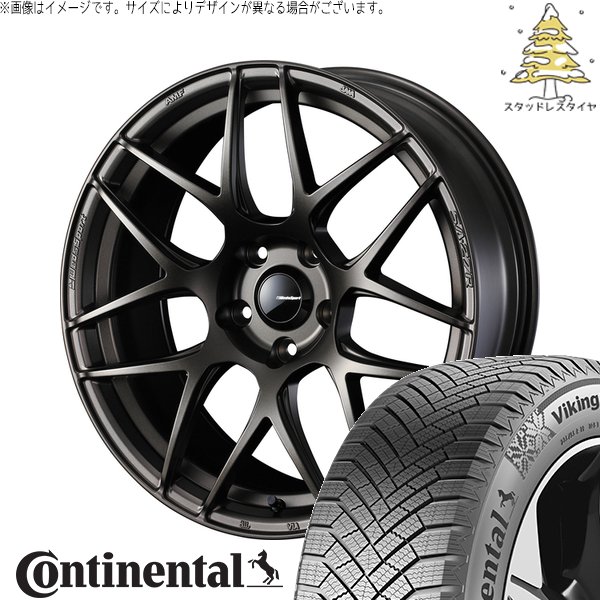 フォレスター 215/55R17 スタッドレス | バイキングコンタクト8 \u0026 ウェッズスポーツ SA27R 17インチ 5穴100