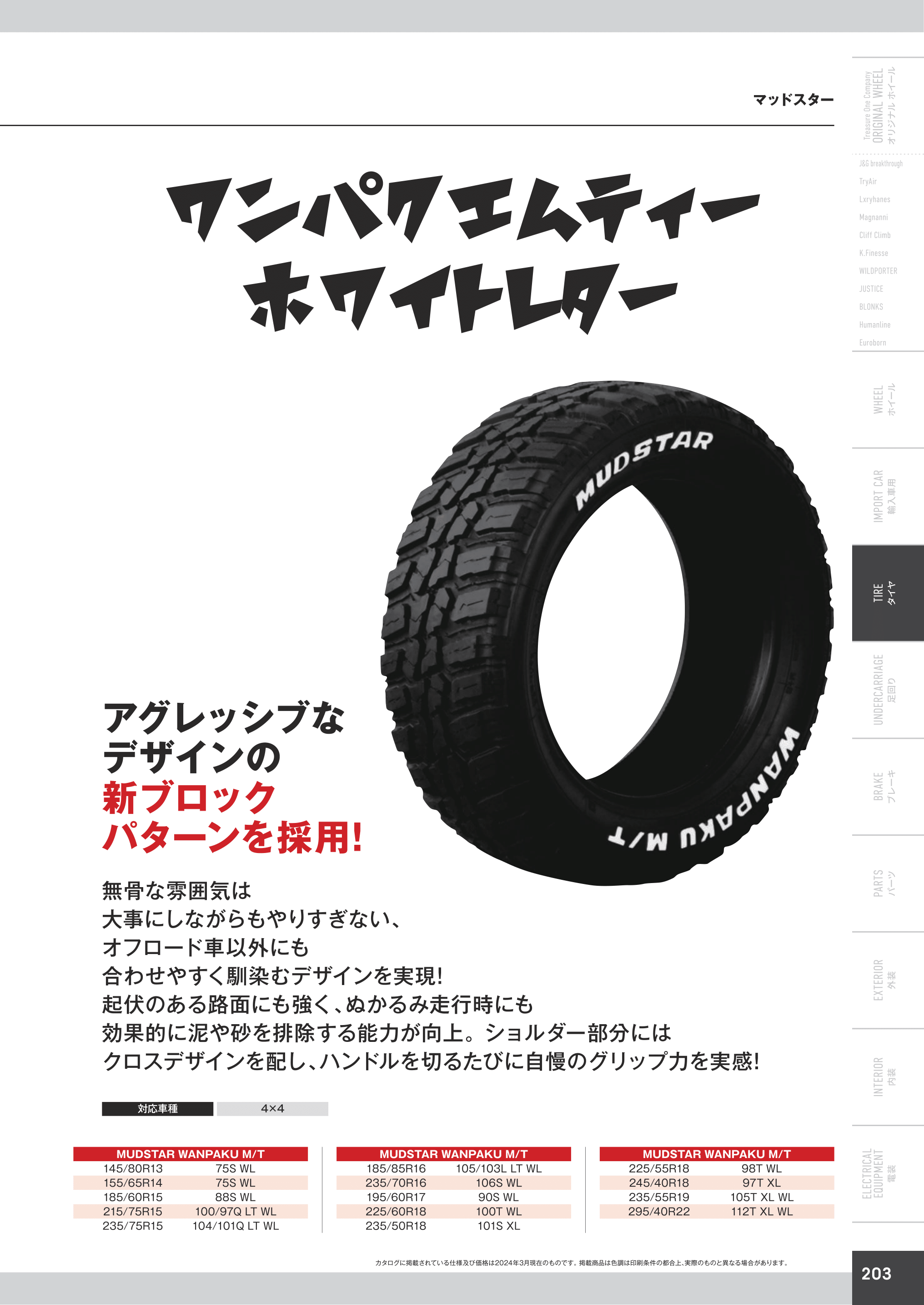 MUDSTAR 165/70R13 13インチ サマータイヤ | マッドスター ワンパク MT