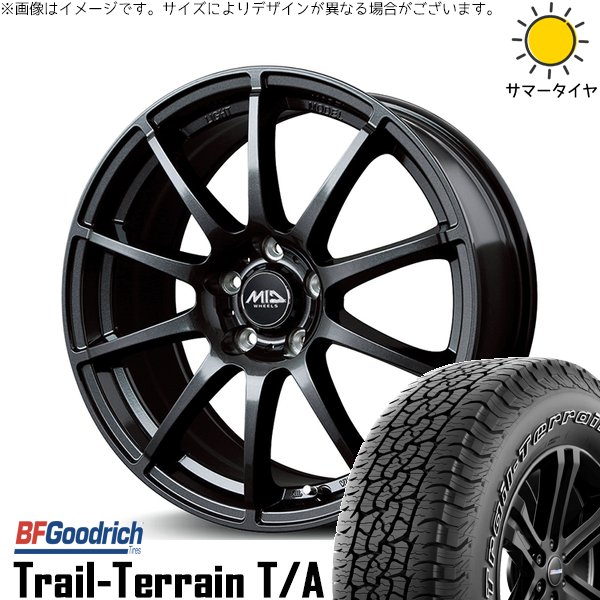 BFグッドリッチ - ZR-V エルグ地びた 225/55R18 車輪仕掛ける | トレイルテレーン T/A \u0026 MID車輪 スタッグ 18in 5穴114.3 タイヤ、ホイール-夏タイヤ、ホイールセット-車、バイク、自転車