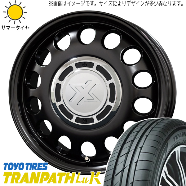 ムーブ ミラ ラパン 165/55R14 TOYO トランパス LuK クロスブラッド スティール 14インチ 4.5J +45 4H100P サマータイヤ ホイール 4本SET :stel sb 144545 luk 1655514:TireShop All Terrain