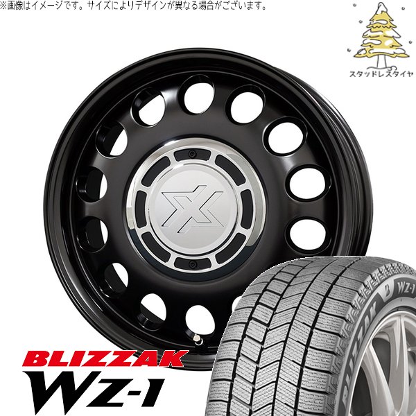 ノートオーラ 195/65R15 スタッドレス | ブリザック WZ-1 \u0026 クロスブラッド スティール 15インチ 4穴100