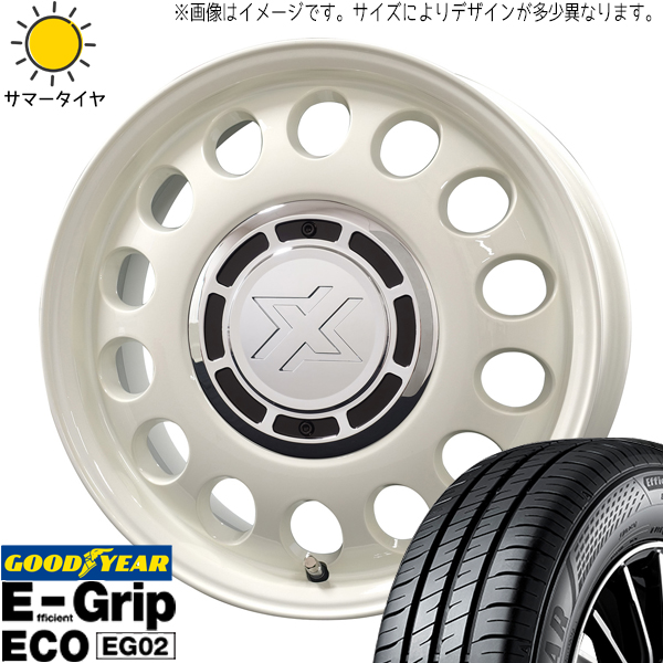 195/65R15 カローラフィールダー GY EG02 スティール 15インチ 6.0J +42 4H100P サマータイヤ ホイールセット 4本｜tireshop