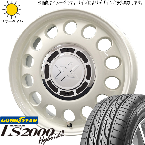 ムーブ ミラ ラパン 165/55R14 GY LS2000 HB2 クロスブラッド スティール 14インチ 4.5J +45 4H100P サマータイヤ ホイール 4本SET :stel wh 144545 ls2hb 1655514:TireShop All Terrain