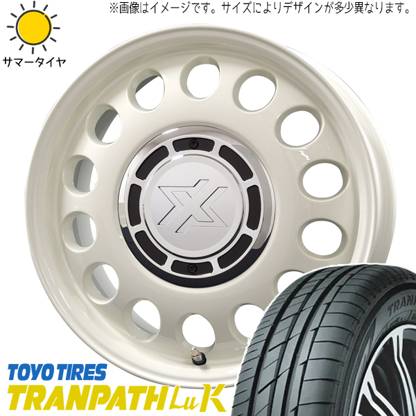 ムーブ ミラ ラパン 165/55R14 TOYO トランパス LuK クロスブラッド スティール 14インチ 4.5J +45 4H100P サマータイヤ ホイール 4本SET :stel wh 144545 luk 1655514:TireShop All Terrain