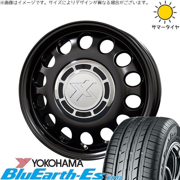 モコ ゼスト パレット ミラ 165/55R14 ホイールセット | ブルーアース ES32 \u0026 クロスブラッド スティール 14インチ 4穴100