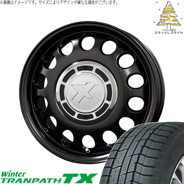 タフト ハスラー ソリオ 165/65R15 スタッドレス | ウィンタートランパス TX \u0026 クロスブラッド スティール 15インチ 4穴100