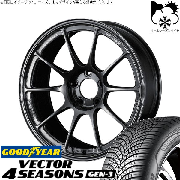 GRカローラ GRヤリス 245/40R18 オールシーズン | ベクター4シーズン GEN3 & ウェッズスポーツ TC105X 18インチ 5穴114.3