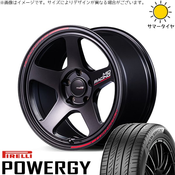 ヴォクシー 215/45R18 ホイールセット | パワジー \u0026 MIDレーシング TR50 18インチ 5穴114.3