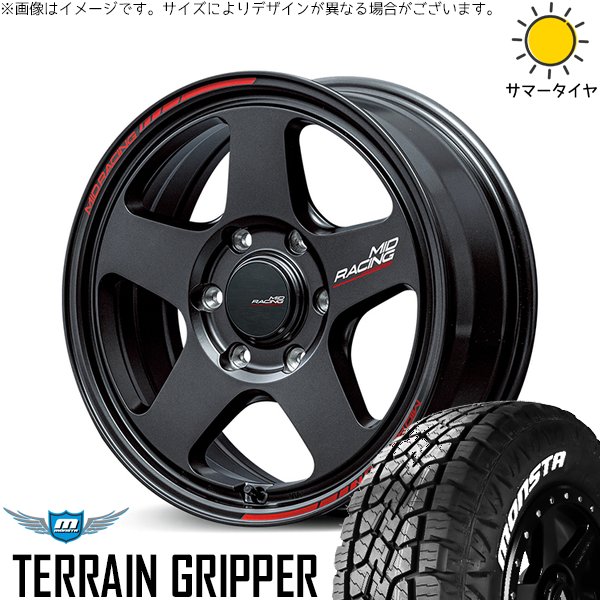 MONSTA TYRES - 御機嫌はやりっ児専用 215/70R16 車輪仕掛ける | テレーングリッパー \u0026 MID一ころ TR50 16in 6穴139.7 夏タイヤ、ホイールセット-自動車-車、バイク、自転車