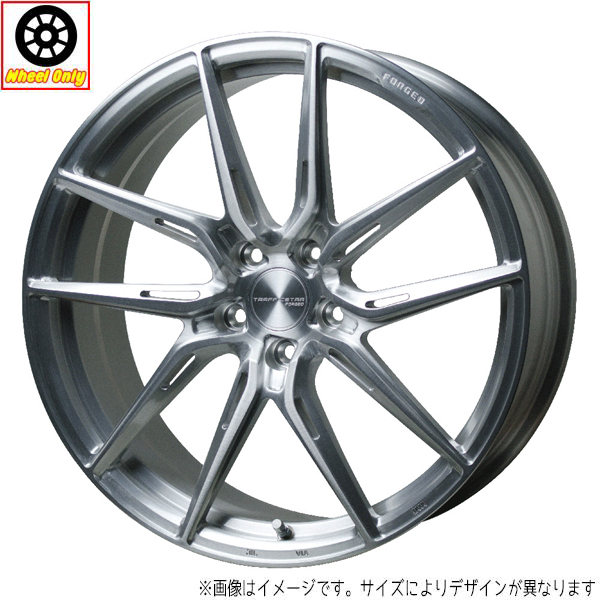 新品 ホイールのみ 4本 19インチ TRAFFICSTAR FORGED TSF 02 ブラッシュド(BRS) 19x8.0J +35 5H114.3P :T02 1x4pc:TireShop All Terrain