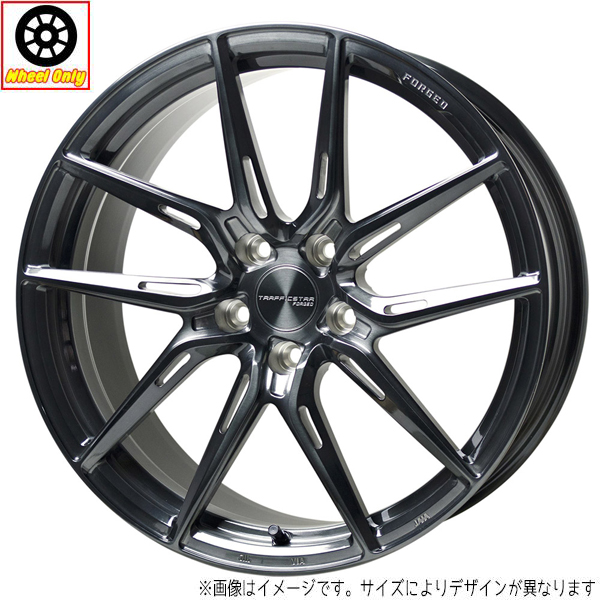 新品 ホイールのみ 4本 19インチ TRAFFICSTAR FORGED TSF 02 ブラッシュド＆ブラッククリア(BRSC) 19x9.0J +45 5H114.3P :T02 12x4pc:TireShop All Terrain