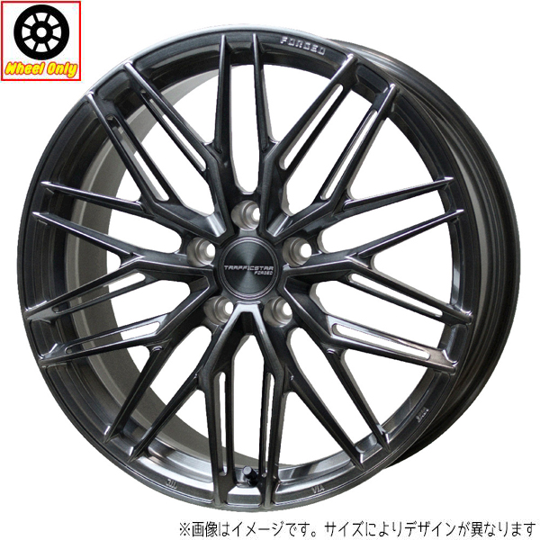 新品 ホイールのみ 4本 20インチ TRAFFICSTAR FORGED TSF 03 ブラッシュド＆ブラッククリア(BRSC) 20x8.5J +38 5H114.3P :T03 4x4pc:TireShop All Terrain