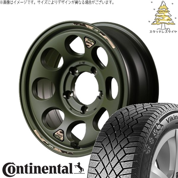 ジムニー JB64 JB23 215/70R16 スタッドレス | バイキングコンタクト7 \u0026 MIDホイール x DOD ウシャリン 16インチ 5穴139.7