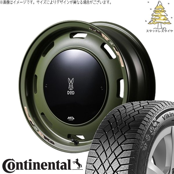 ジムニー JB64 JB23 215/70R16 スタッドレス | バイキングコンタクト7 \u0026 MIDホイール x DOD ウシャリントバリ 16インチ 5穴139.7