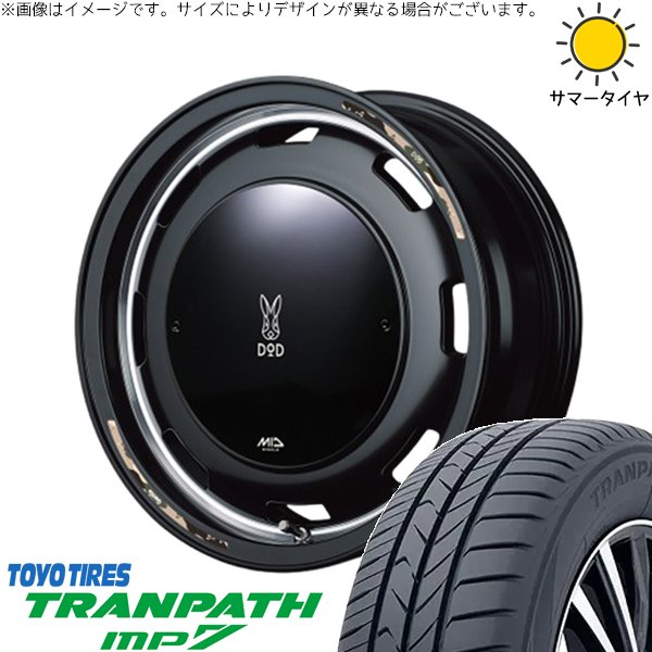 TRANPATH - デリカミニ ハスラー 165/60R15 車輪仕掛ける | トランパス MP7 \u0026 MID車輪 x DOD ウシャリントバリ 15in 4穴100 自動車-タイヤ、ホイール