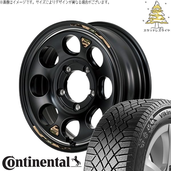 スズキ ジムニー JB64 215/70R16 スタッドレス | ヴァイキングコンタクト7 \u0026 MIDホイール x DOD ウシャリン 16インチ 5穴139.7