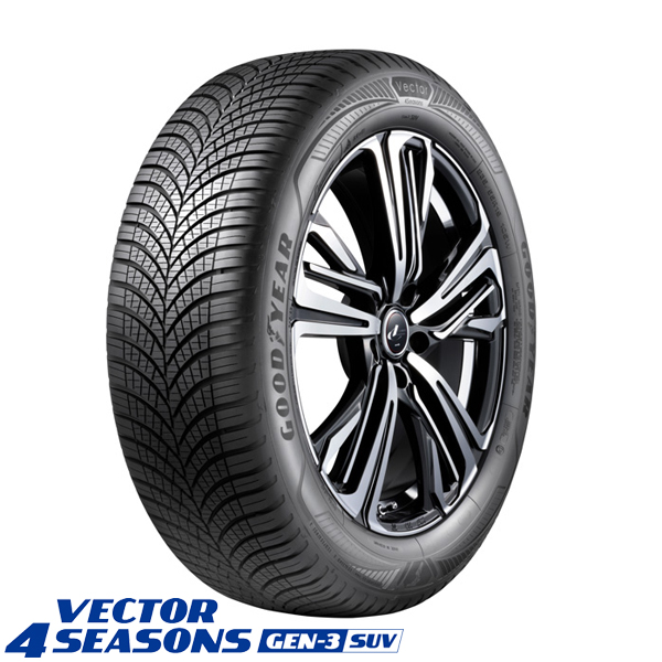 アウトランダー 235/55R19 オールシーズン | グッドイヤー ベクター \u0026 ヴェネルディ ルガーノ 19インチ 5穴114.3の画像