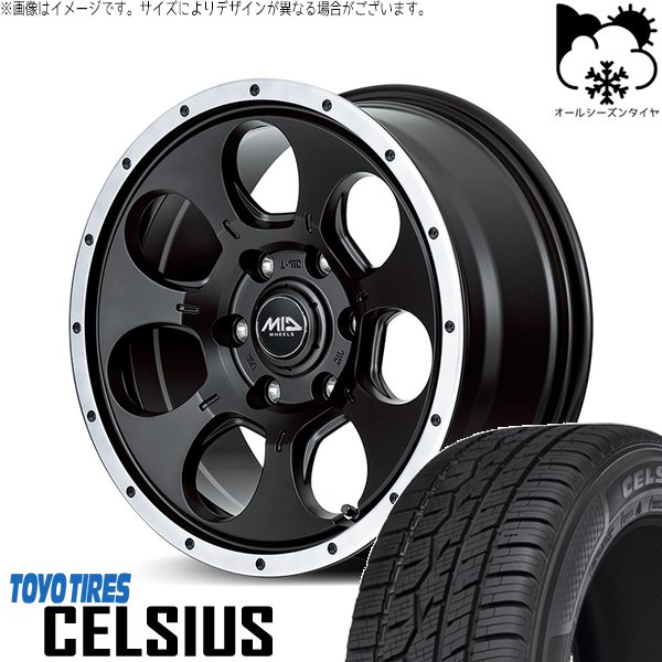 カローラクロス 215/65R16 オールシーズン | セルシアス \u0026 MIDホイール ロードマックス WO-7 16インチ 5穴114.3