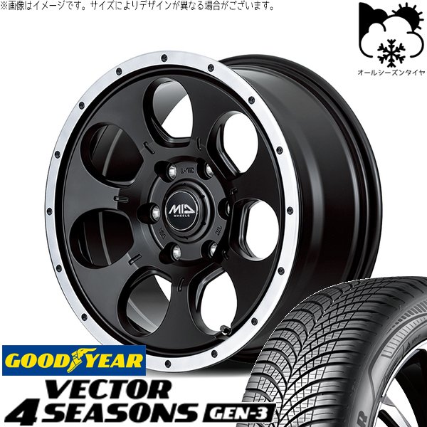プリスウα 215/60R16 オールシーズン | ベクター4シーズンズ GEN-3 \u0026 MIDホイール ロードマックス WO-7 16インチ 5穴114.3