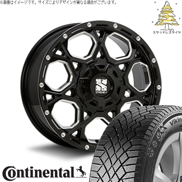 トヨタ シエンタ 170系 195/50R16 スタッドレス | ヴァイキングコンタクト7 \u0026 エクストリームJ XJ06 16インチ 5穴100