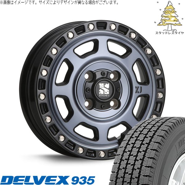 DELVEX - 労働者階級ボックス席 155/80R14 スタッドレス | デルベックス 935 \u0026 エクストリームJ XJ07 14in 4穴100