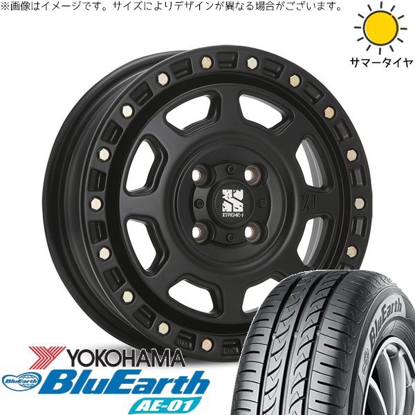モコ ゼスト パレット ミラ 165/55R14 ホイールセット | ブルーアース AE01 \u0026 エクストリームJ XJ07 14インチ 4穴100