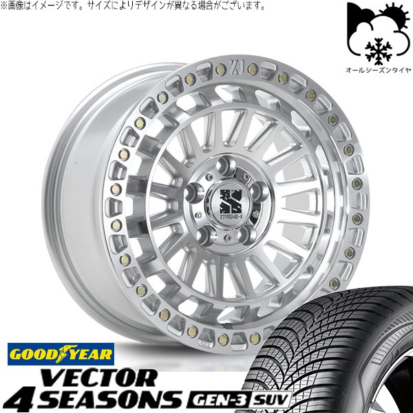 GN アウトランダー 235/60R18 オールシーズン | ベクター4シーズンズ GEN-3 SUV \u0026 XTREME-J XJ08 18インチ 5穴114.3