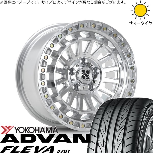 スイフトスポーツ 215/40R17 ホイールセット | アドバン フレバ V701 \u0026 XTREME-J XJ08 17インチ 5穴114.3