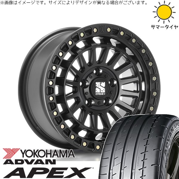 プリウスα 225/40R18 ホイールセット | アドバン APEX V601 \u0026 XTREME-J XJ08 18インチ 5穴114.3