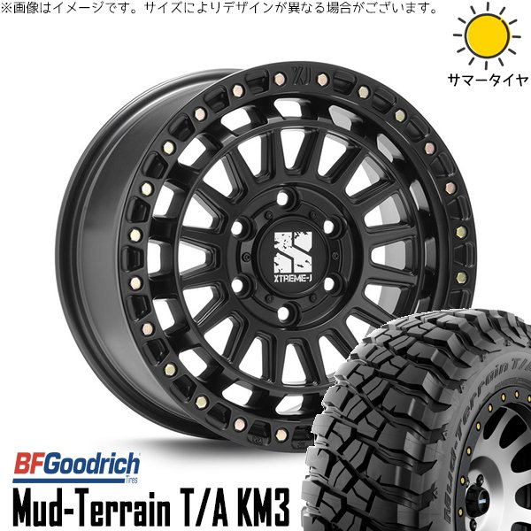 マッドテレーン ランクル300 285/75R17 ホイールセット | T/A KM3