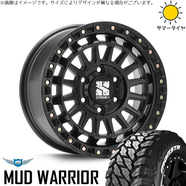 MONSTA TYRES - トライトン 265/70R17 車輪仕掛ける | マッドウォリアー \u0026 エクストリームJ XJ08 17in 6穴139.7 車、バイク、自転車-自動車-夏タイヤ、ホイールセット