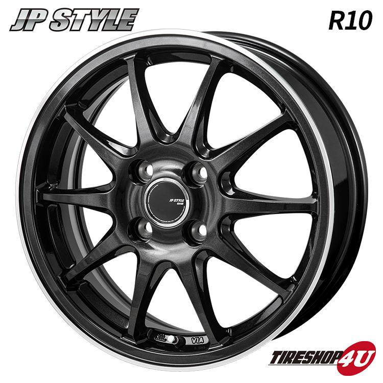 MONZA JAPAN JP STYLE R10 14x5.5J 4/100 +40 ブラック 新品ホイール1本価格 モンツァ ジャパン 14インチ :JP STYLE R10 1455410040 BKP:TIRE SHOP 4U 3号店