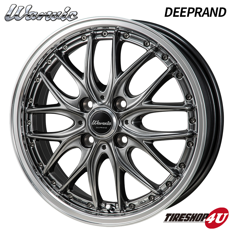 MONZA JAPAN Warwic DEEPRAND 16x6.0J 4/100 +42 新品ホイール1本価格 モンツァ ジャパン 16インチ :WARWIC DEEPRAND 1660410042:TIRE SHOP 4U 3号店