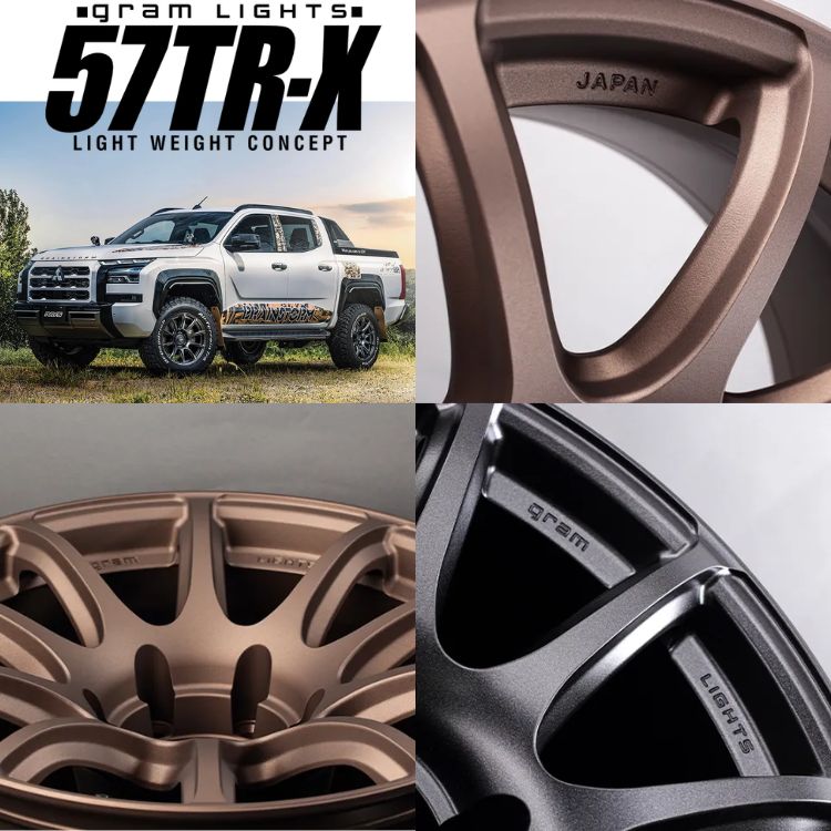4本セット レイズ 57TR-X 57TRX 18x9.0J 6/139.7+25 Z2 MONSTA モンスタ RTハイブリッド R/T 285/65R18 WL プラド FJクルーザー カスタムの画像