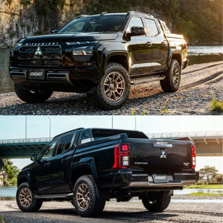 4本セット レイズ 57TR-X 57TRX 18x9.0J 6/139.7+25 Z2 MONSTA モンスタ RTハイブリッド R/T 285/65R18 WL プラド FJクルーザー カスタムの画像