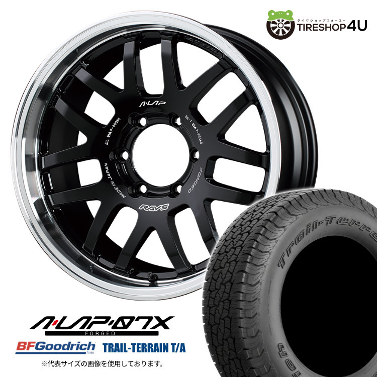 4本セット レイズ エーラップ 07X 18x8.5J 6/139.7 +44 BD BFグッドリッチ トレイルテレーン T/A 285/60R18 BL ランドクルーザー300系