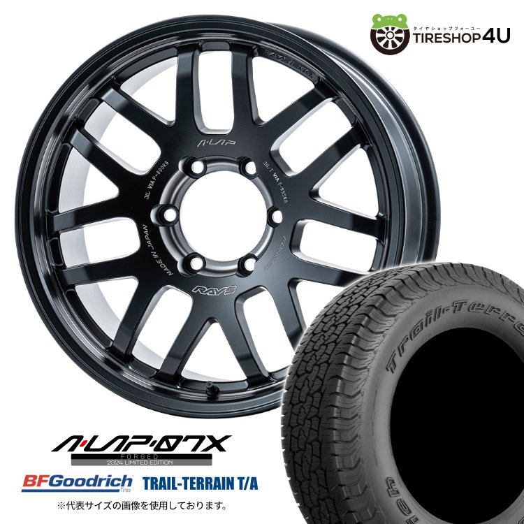 4本セット レイズ エーラップ 07X 2324LE 18x8.5J 6/139.7 +44 PH BFグッドリッチ トレイルテレーン T/A 285/60R18 BL ランクル 300系