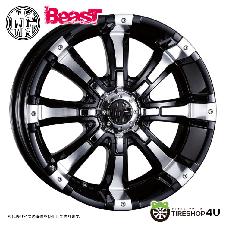 4本セット クリムソン MGビースト BEAST 16x8.0J 10/114.3/127 +0 BP