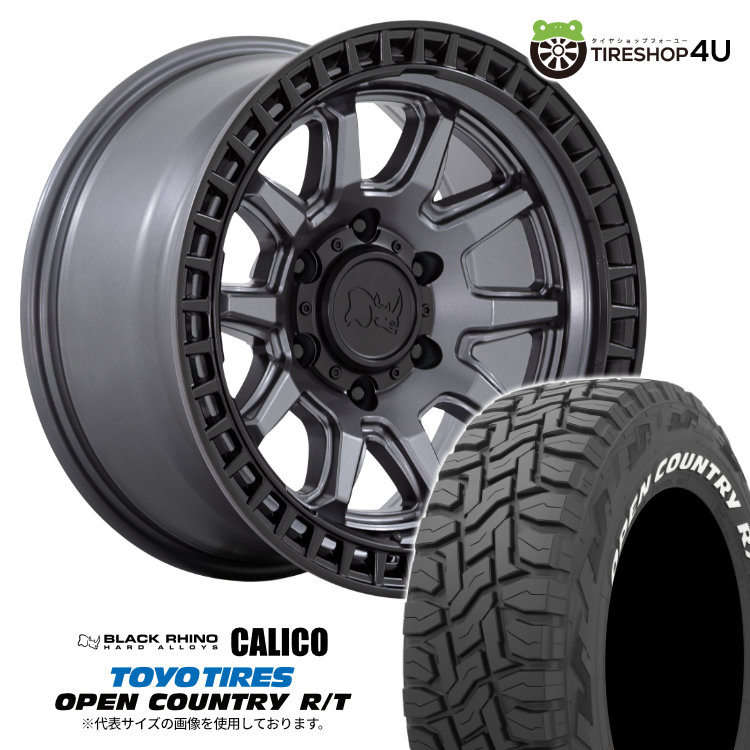 4本セット ブラックライノ カリコ CALICO 17x8.5J 6/139.7 +0 MGM TOYO トーヨー オープンカントリー R/T 265/65R17 WL FJクルーザー O/F : calico 1785 6h139 0 mgm open rt 2656517 wl 2 : TIRE SHOP 4U 4号店