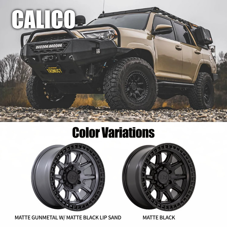 4本セット Black Rhino CALICO 17x8.5J 6/139.7 +0 MBK TOYO OPEN COUNTRY A/T3W 265/65R17 ホワイトレター プラド ハイラックス O/Fサイズ : calico 1785 6h139 0 mbk open at3 2656517 wl : TIRE SHOP 4U 4号店