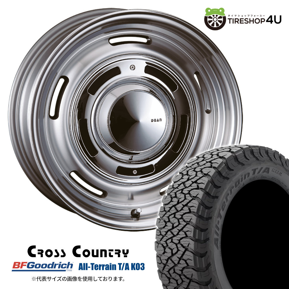 4本セット CRIMSON DEAN CROSSCOUNTRY 16x7.0J 6/139.7 +40 GRAY