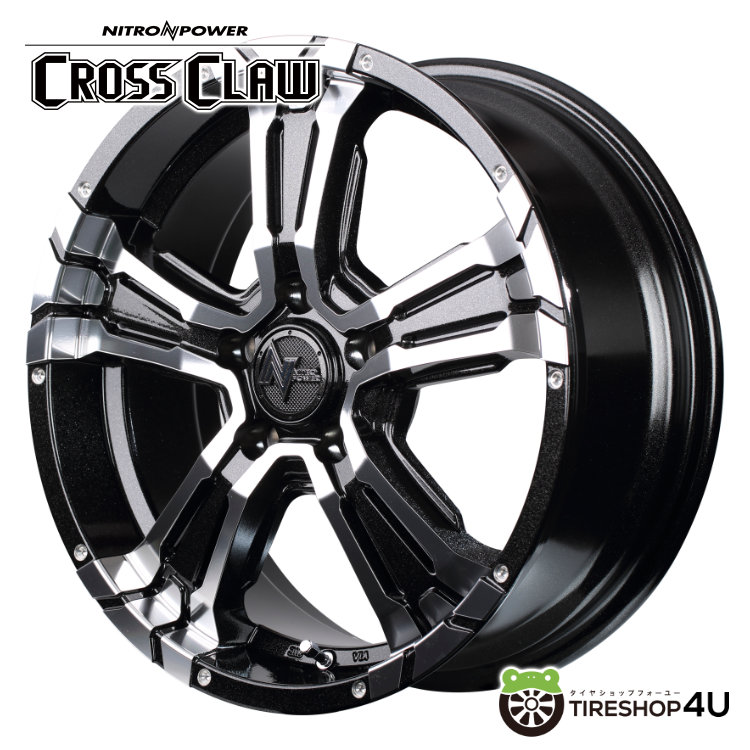 4本セット ナイトロパワー クロスクロウ CLAW 16x7.0J 5/114.3 +40 BMM MONSTA モンスタ テレーングリッパー A/T 215/70R16 WL デリカD5の画像